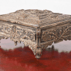 Antique French Repousse Silver Jewelry Box - Image 2