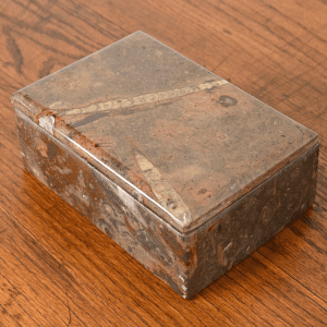 Vintage Fossilized Stone Dresser Box or Jewelry Box