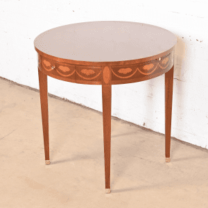 Baker Furniture Federal Inlaid Mahogany Tea Table or Occasional Side Table