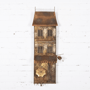 Curtis Jere Mid-Century Brutalist Parisian Cafe Wall-Mounted Metal Sculpture, Circa 1970s