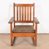 Stickley Brothers Antique Mission Oak Arts & Crafts Rocking Chair, Circa 1900 - Image 4