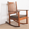 Stickley Brothers Antique Mission Oak Arts & Crafts Rocking Chair, Circa 1900 - Image 5