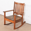 Stickley Brothers Antique Mission Oak Arts & Crafts Rocking Chair, Circa 1900 - Image 2