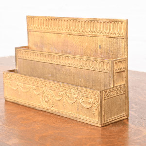 Tiffany Studios New York Adam Bronze Doré Letter Rack