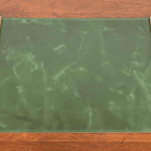 Tiffany Studios New York Zodiac Bronze Blotter Ends With Leather Desk Pad