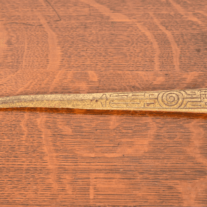 Tiffany Studios New York Zodiac Bronze Doré Letter Opener