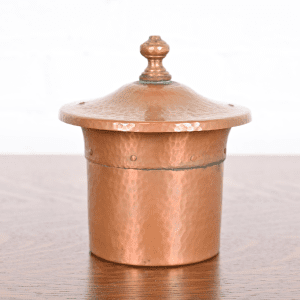 Benedict Studios Arts & Crafts Hammered Copper and Brass Humidor, Circa 1910