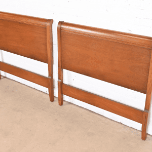 Drexel Regency Carved Mahogany Twin Headboards, Pair