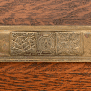 Tiffany Studios New York Bookmark Pattern Bronze Pen Tray