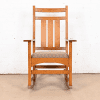 Stickley Harvey Ellis Collection Mission Oak Arts & Crafts Rocking Chair - Image 3
