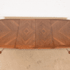 Drexel Heritage Hollywood Regency Chinoiserie Walnut Extension Dining Table, Newly Refinished - Image 6