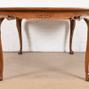 Drexel Heritage Hollywood Regency Chinoiserie Walnut Extension Dining Table, Newly Refinished - Image 11