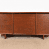Frank Lloyd Wright Taliesin Mahogany Double Pedestal Executive Desk, Newly Restored - Image 11
