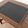 Tiffany Studios New York Pine Needle Bronze Blotter Ends With Leather Desk Blotter, Circa 1910 - Image 3