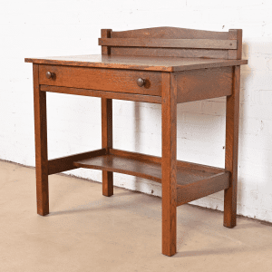 L. & J. G. Stickley Antique Mission Oak Arts & Crafts Buffet Server or Writing Desk, Circa 1900
