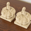 Rookwood Pottery Arts & Crafts Glazed Ceramic Victorian Lady Bookends, 1931 - Image 3