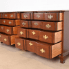 Kindel Furniture Georgian Carved Mahogany Block Front Chests of Drawers, Newly Refinished - Image 5