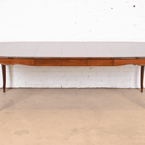 Thomasville French Provincial Louis XV Cherry Wood Extension Dining Table, Newly Refinished