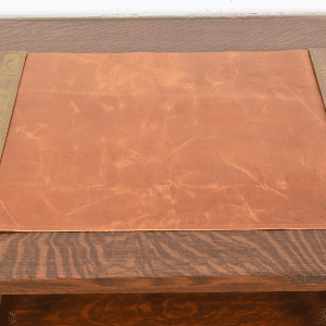 Tiffany Studios New York Graduate Bronze Doré Blotter Ends With Leather Desk Blotter