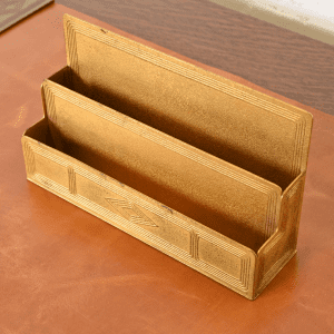 Tiffany Studios New York Graduate Bronze Doré Letter Rack