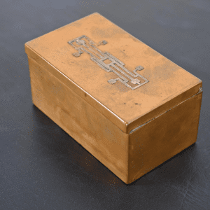 Heintz Arts & Crafts Sterling Silver on Bronze Box