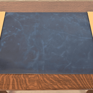 Tiffany Studios New York "Adam" Bronze Doré Blotter Ends With Leather Desk Blotter