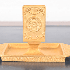 Tiffany Studios New York Adam Bronze Doré Match Box Holder