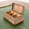 Tiffany Studios New York American Indian Pattern Bronze Stamp Box - Image 8