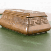 Tiffany Studios New York American Indian Pattern Bronze Stamp Box - Image 4
