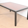 Dunbar Style Rosewood and Black Lacquered Extension Dining Table, Newly Refinished - Image 9