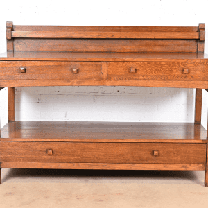 Gustav Stickley Style Mission Oak Arts & Crafts Sideboard or Buffet Server