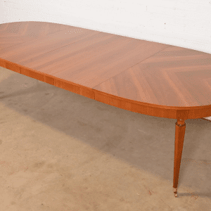 Kindel Furniture French Regency Louis XVI Cherry Wood Extension Dining Table, Newly Refinished