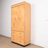 Milo Baughman Style Burl Wood Armoire Dresser or Gentleman's Chest by Henredon - Image 3