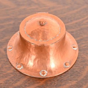 Roycroft Arts & Crafts Hammered Copper Inkwell