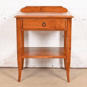 Ethan Allen French Country Solid Maple Bedside Table