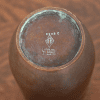 Heintz Arts & Crafts Sterling Silver on Bronze Vase With Cattail Motif - Image 9