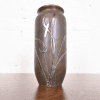 Heintz Arts & Crafts Sterling Silver on Bronze Vase With Cattail Motif - Image 5