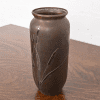 Heintz Arts & Crafts Sterling Silver on Bronze Vase With Cattail Motif - Image 4