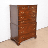 Henkel Harris Georgian Solid Mahogany Eight-Drawer Highboy Dresser, 1973 - Image 4