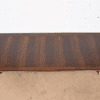 Baker Furniture Stately Homes Georgian Banded Mahogany Double Pedestal Dining Table, Newly Refinished - Image 5