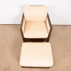McGuire Organic Modern Bamboo Rattan Lounge Chair With Ottoman - Image 5