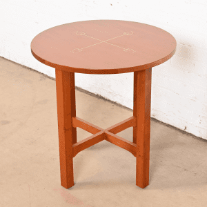 Stickley Harvey Ellis Collection Inlaid Cherry Wood Arts & Crafts Tabouret Side Table