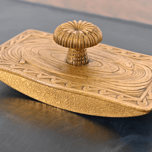 Tiffany Studios New York Nautical Bronze Doré Rocker Blotter
