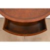 Baker Furniture Style French Regency Louis XVI Burl Wood and Inlaid Marquetry Demilune Chest of Drawers - Image 6