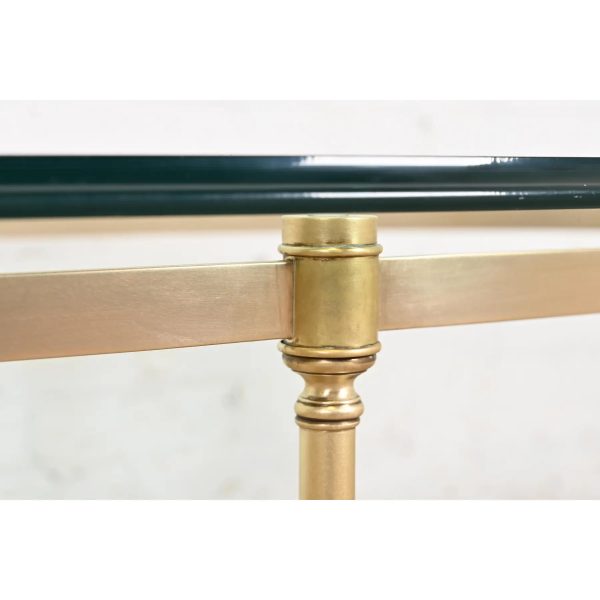 Labarge Hollywood Regency Brass and Glass Cocktail Table, Circa 1960s - Image 6