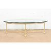 Labarge Hollywood Regency Brass and Glass Cocktail Table, Circa 1960s - Image 2
