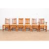 Limbert Antique Mission Oak Arts & Crafts Dining Chairs, Set of Six - Image 2