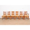 Limbert Antique Mission Oak Arts & Crafts Dining Chairs, Set of Six - Image 3