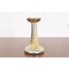 Louis Comfort Tiffany Favrile Iridescent Art Glass Candlestick