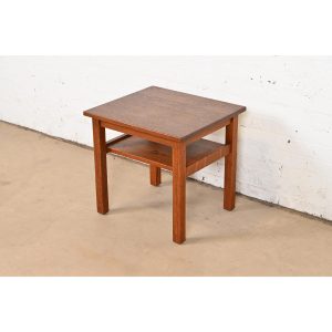 Stickley Brothers Antique Mission Oak Arts & Crafts Occasional Side Table, Circa 1900